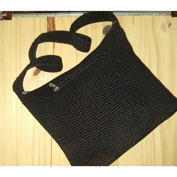 The Sak  NWOT black shoulder bag - crochet - Picture 3 of 6